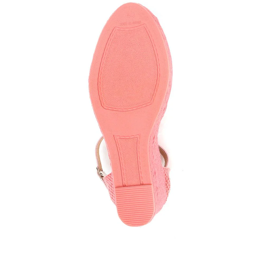 Alejandra Espadrille Wedge Sandals - ALEJANDRA / 322 055 - Coral - Image 6