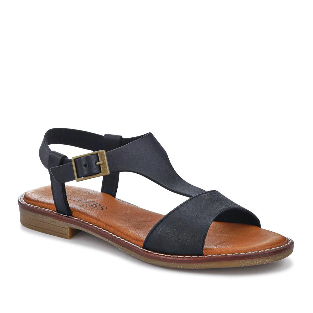 All-Leather Buckled Sandals - PERSI41001 / 327 543 - Image 3