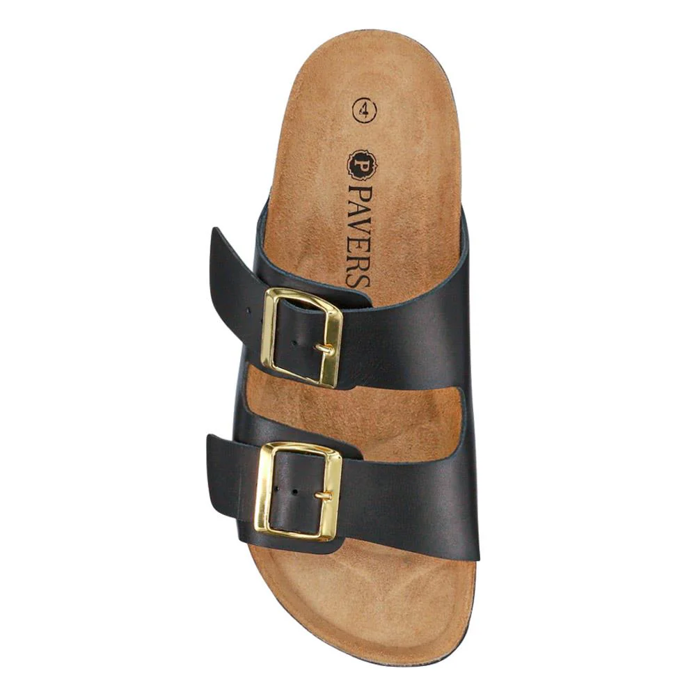All-Leather Casual Mule Sandals - PATRI39010 / 326 633 - Black - Image 5