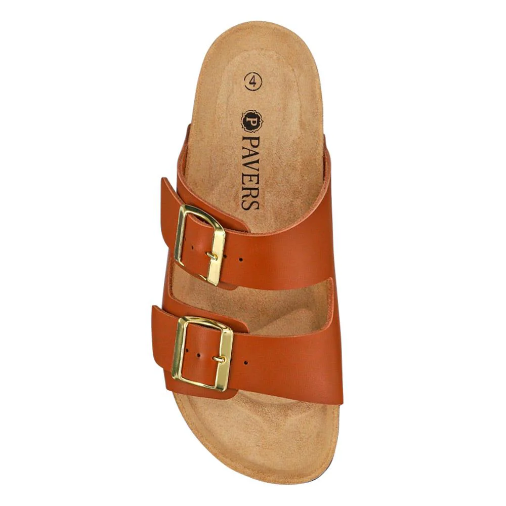 All-Leather Casual Mule Sandals - PATRI39010 / 326 633 - Tan - Image 5