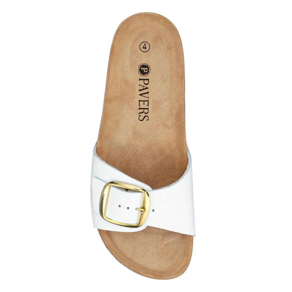 All-Leather Slip-On Mules - PATRI39014 / 326 634 - White - Image 5