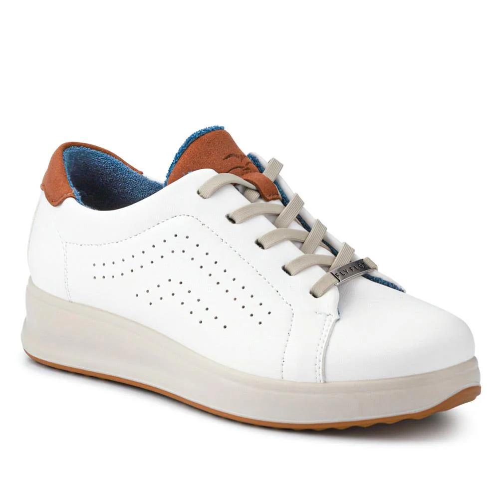 Anatomic Breathable Lace-Up Trainers - FLY41500 / 326 670 - White