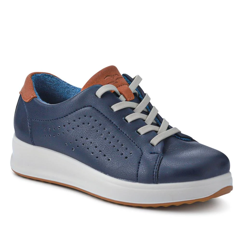 Anatomic Breathable Lace-Up Trainers - FLY41500 / 326 670 - Navy