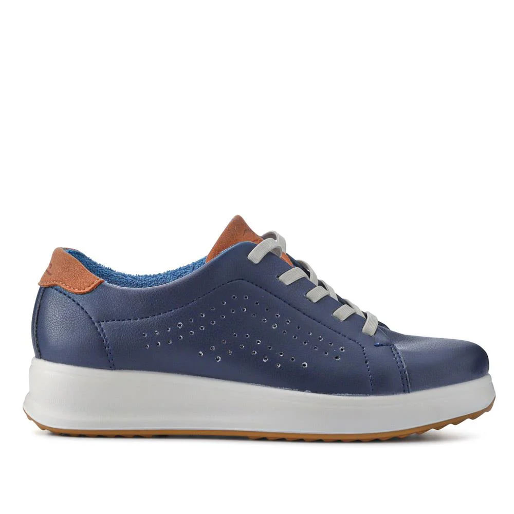 Anatomic Breathable Lace-Up Trainers - FLY41500 / 326 670 - Navy - Image 2
