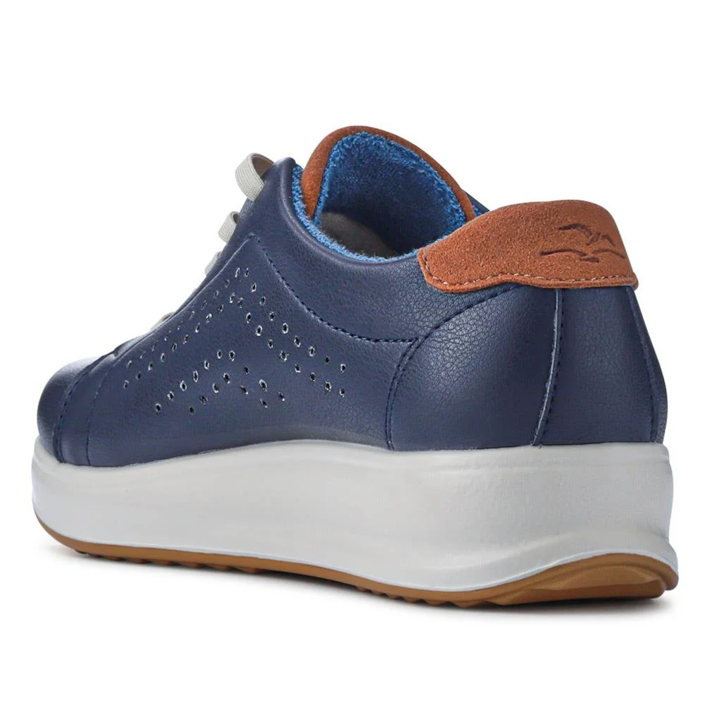 Anatomic Breathable Lace-Up Trainers - FLY41500 / 326 670 - Navy - Image 3