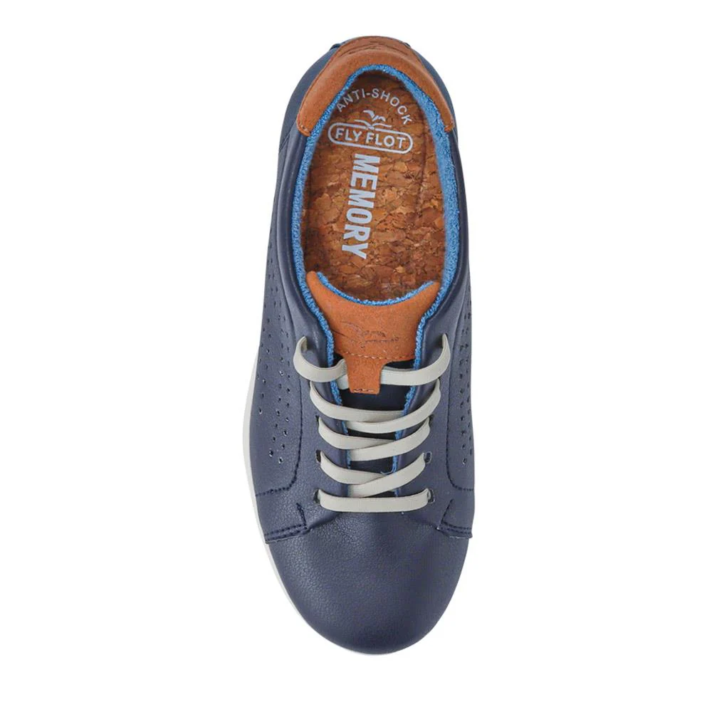 Anatomic Breathable Lace-Up Trainers - FLY41500 / 326 670 - Navy - Image 4