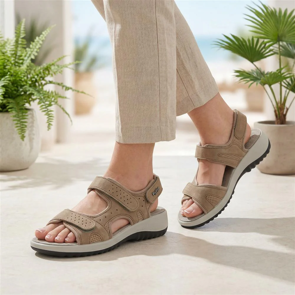 Anatomic Multi-Touch-Fasten Sandals - FLY41016 / 326 657 - Beige - Image 2