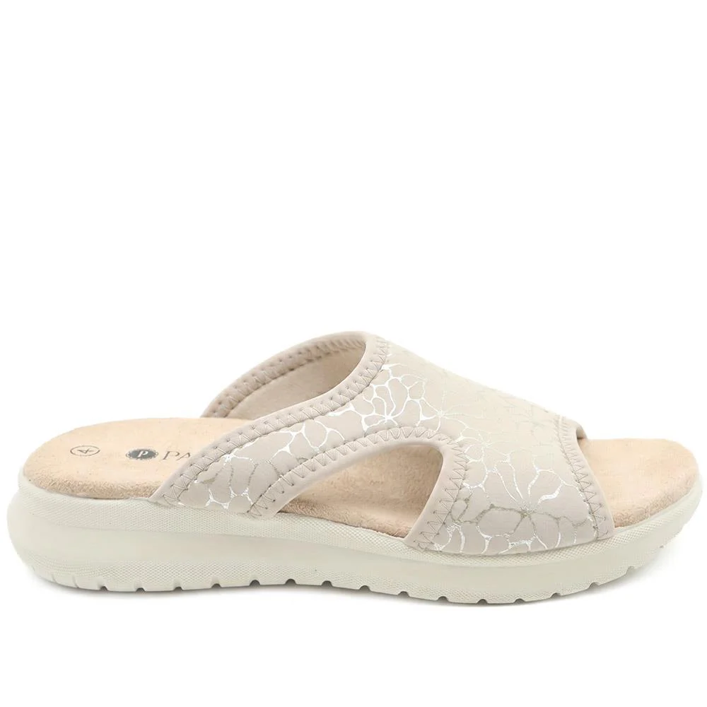 Anatomic Self Moulding Cushioned Mule Sandals - POLY43003 / 329 042 - Beige - Image 2