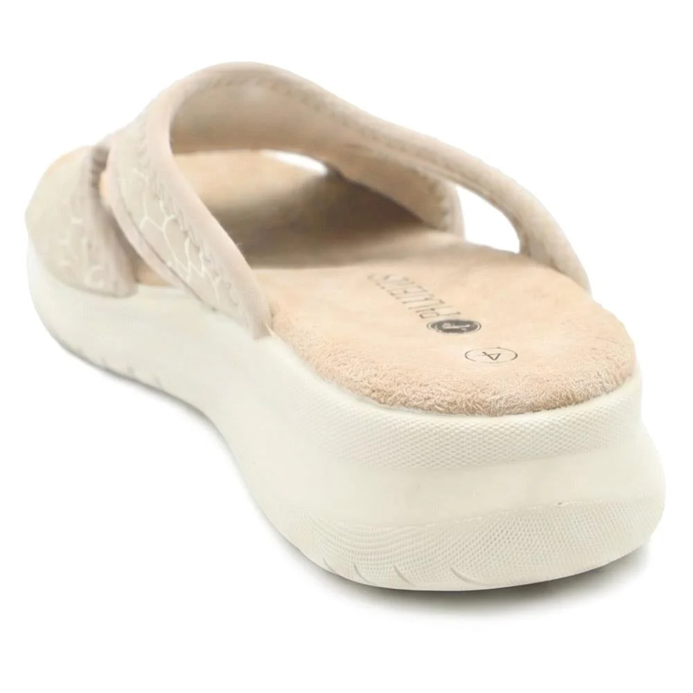 Anatomic Self Moulding Cushioned Mule Sandals - POLY43003 / 329 042 - Beige - Image 3