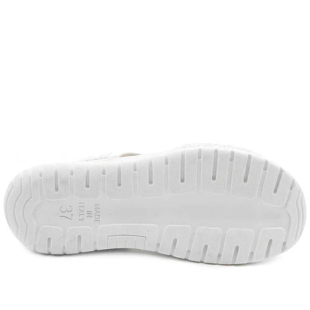 Anatomic Self Moulding Cushioned Mule Sandals - POLY43003 / 329 042 - White - Image 5