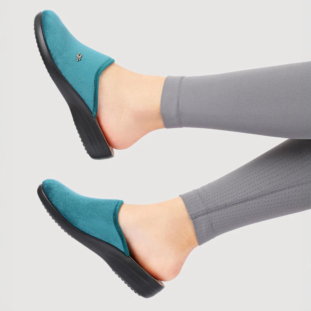 Anatomic Slipper Mules - FLY40009 / 325 631 - Teal - Image 5