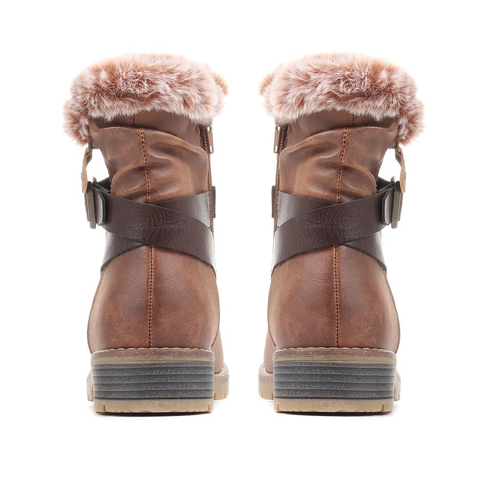 Ankle Biker Boots - WBINS36037 / 322 825 - Tan - Image 3