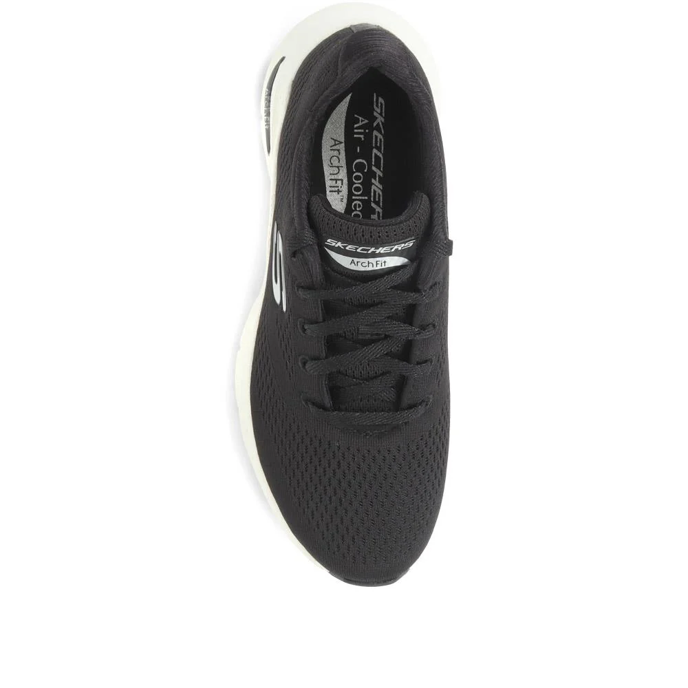 Arch Fit: Big Appeal Lace-Up Trainers - SKE35075 / 321 382 - Black-White - Image 4