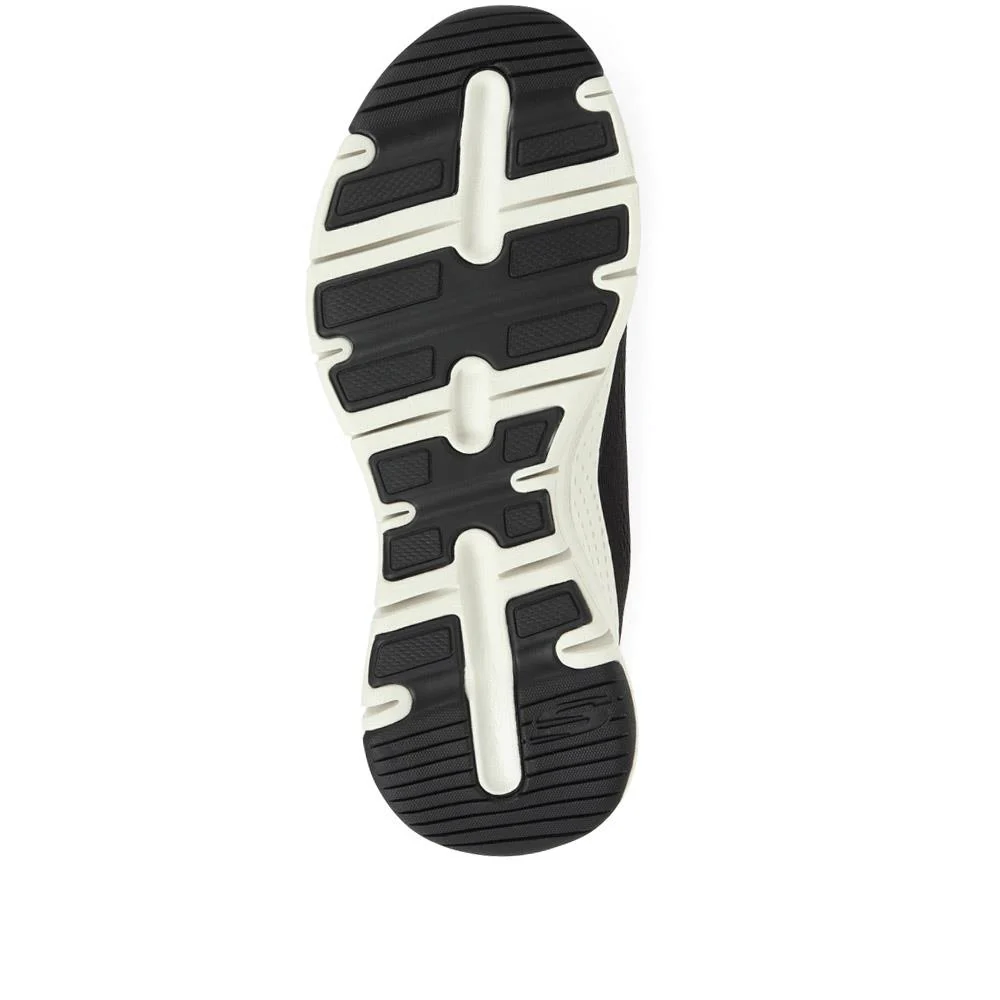 Arch Fit: Big Appeal Lace-Up Trainers - SKE35075 / 321 382 - Black-White - Image 5