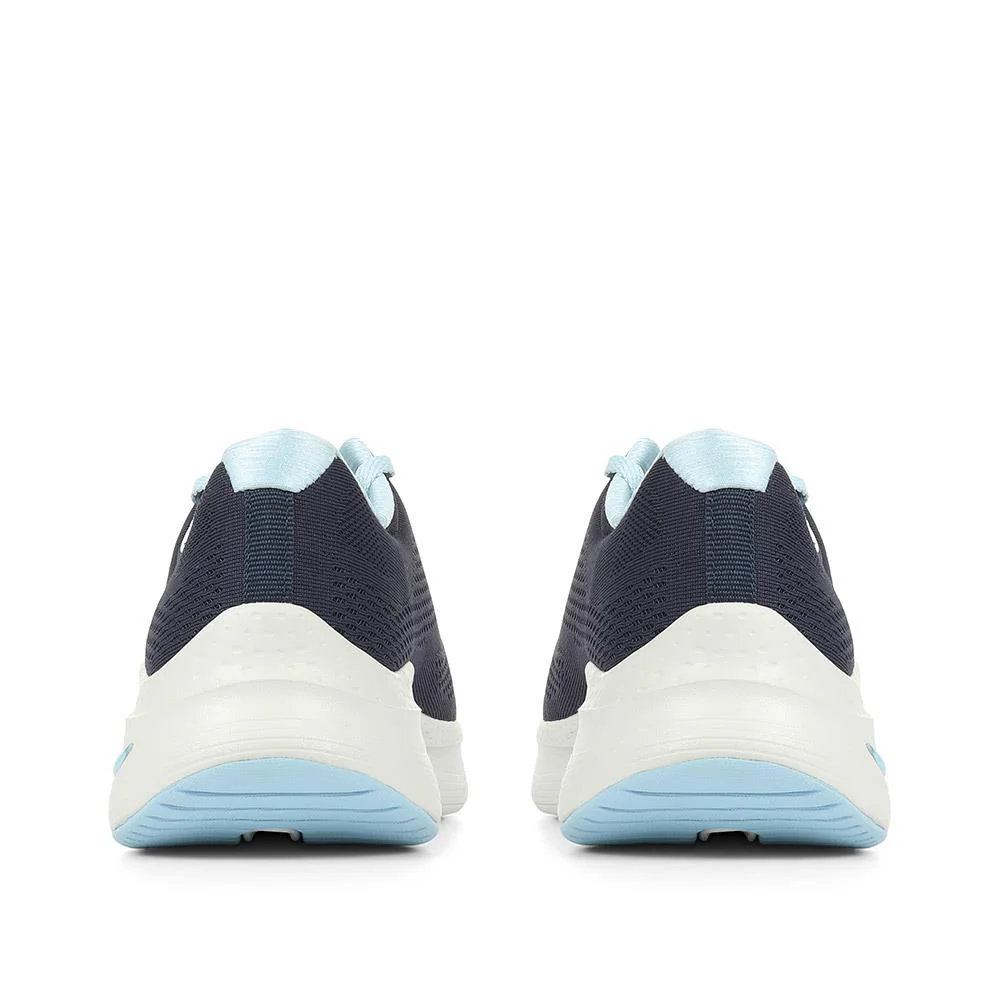 Arch Fit: Big Appeal Lace-Up Trainers - SKE35075 / 321 382 - Navy - Image 3