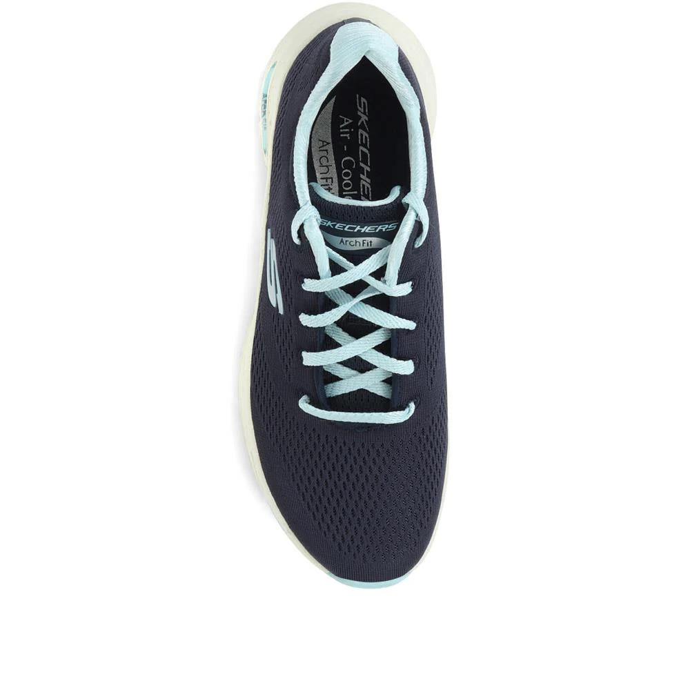 Arch Fit: Big Appeal Lace-Up Trainers - SKE35075 / 321 382 - Navy - Image 4