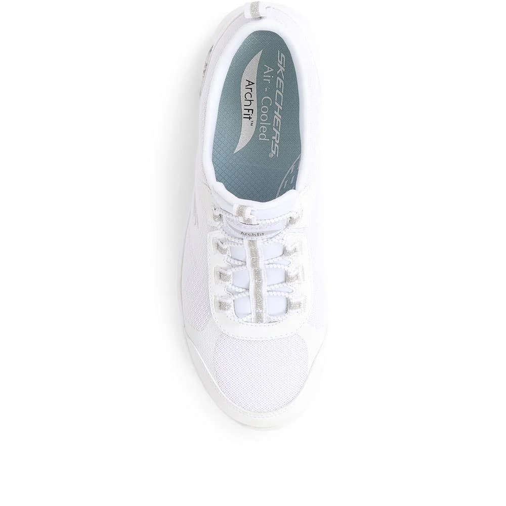 Skechers Arch Fit Refine Her Best Trainers - SKE35086 / 321 383 - White - Image 4