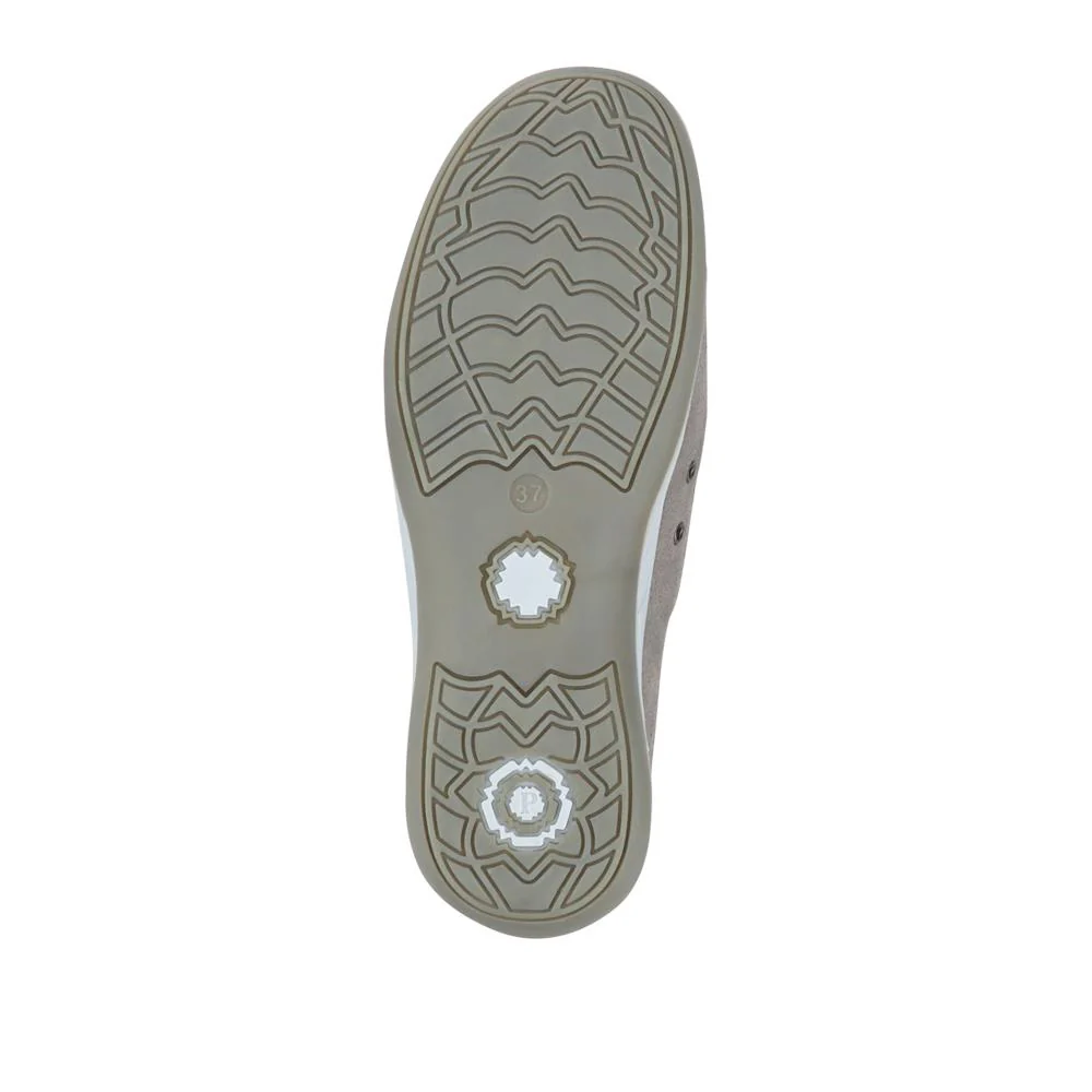 Wide Fit Leather Arch Support Trainers - BRK32001 / 318 638 - Grey Floral - Image 10