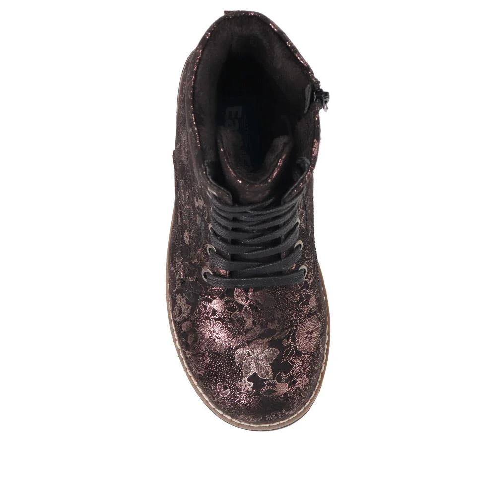 Ashbourne Extra-Wide Boots - ASHBOURNE / 322 709 - Black Floral - Image 5