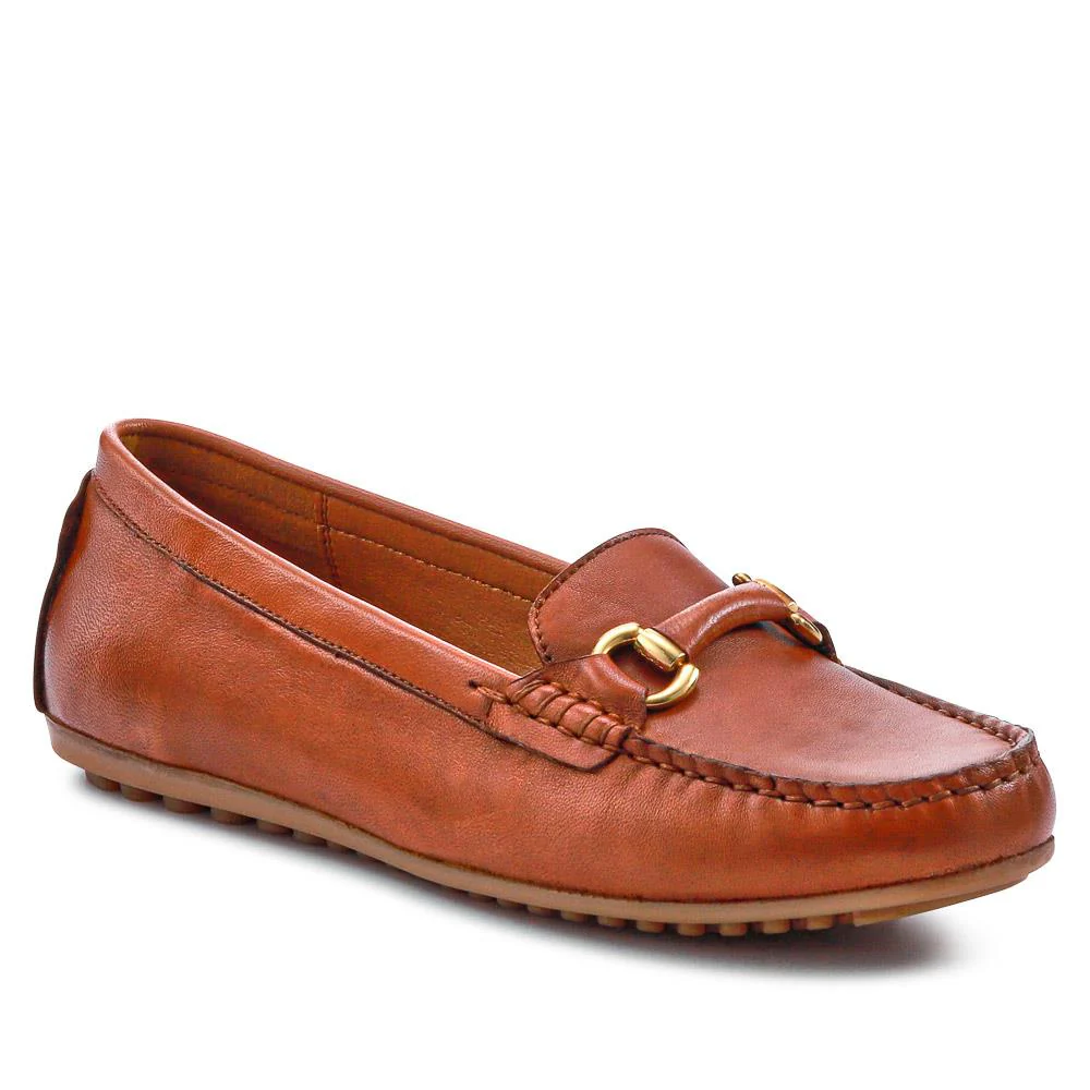 Athikia Leather Slip-On Shoes - ATHIKIA / 327 109 - Image 3