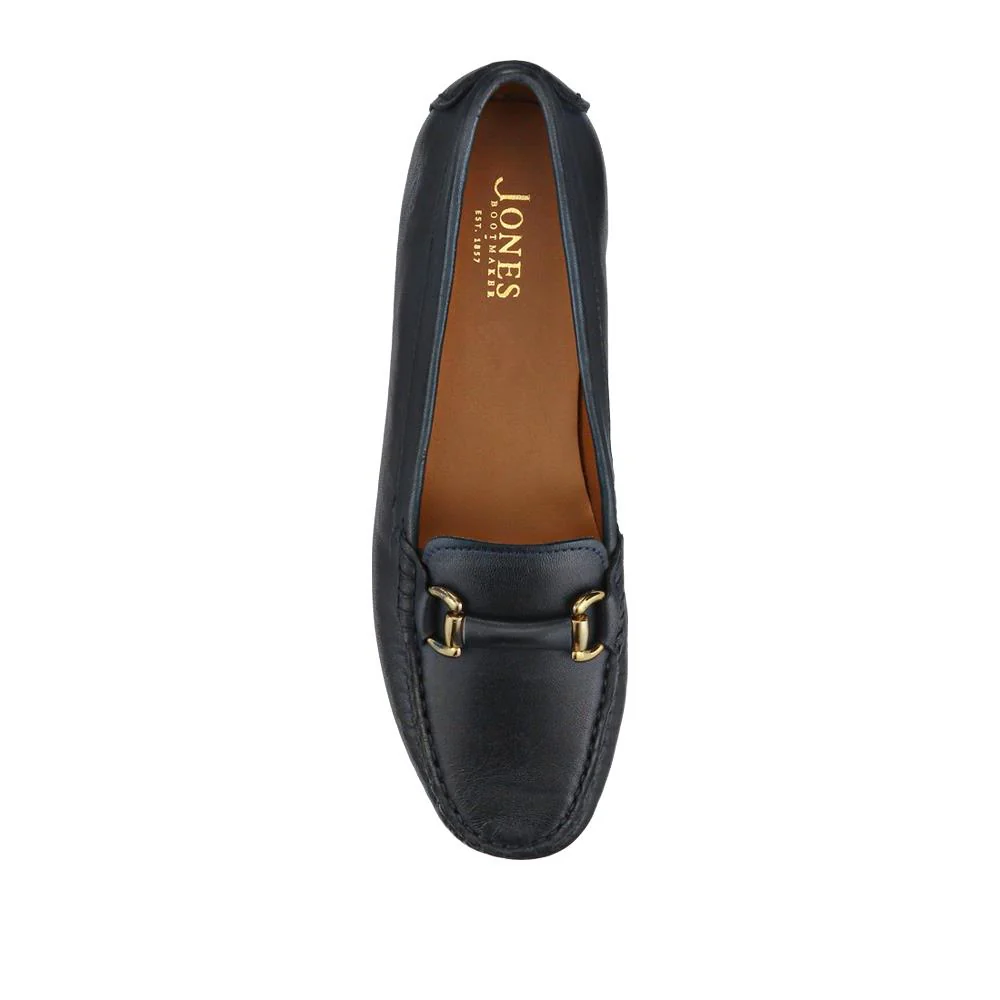 Athikia Leather Slip-On Shoes - ATHIKIA / 327 109 - Navy - Image 4