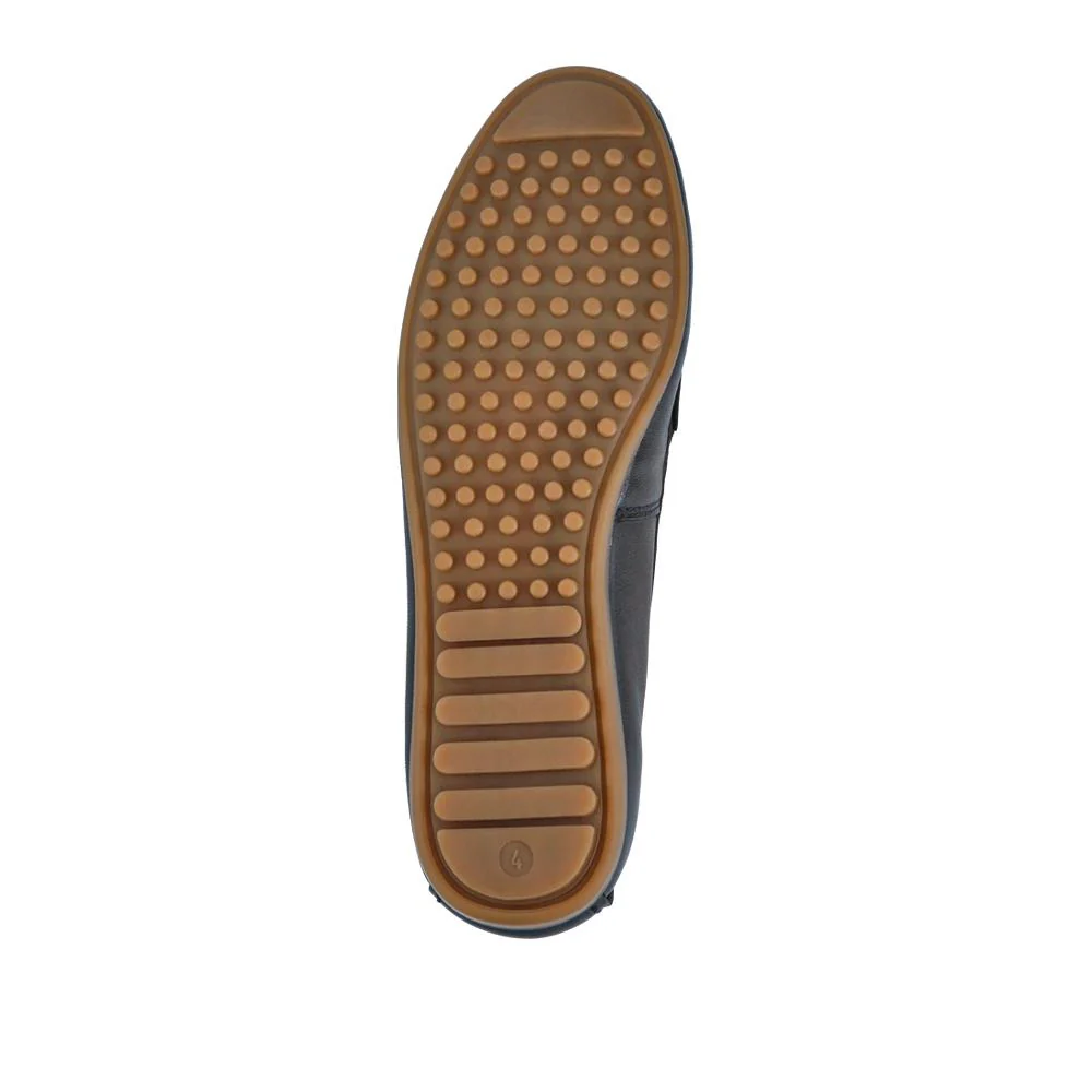 Athikia Leather Slip-On Shoes - ATHIKIA / 327 109 - Navy - Image 6