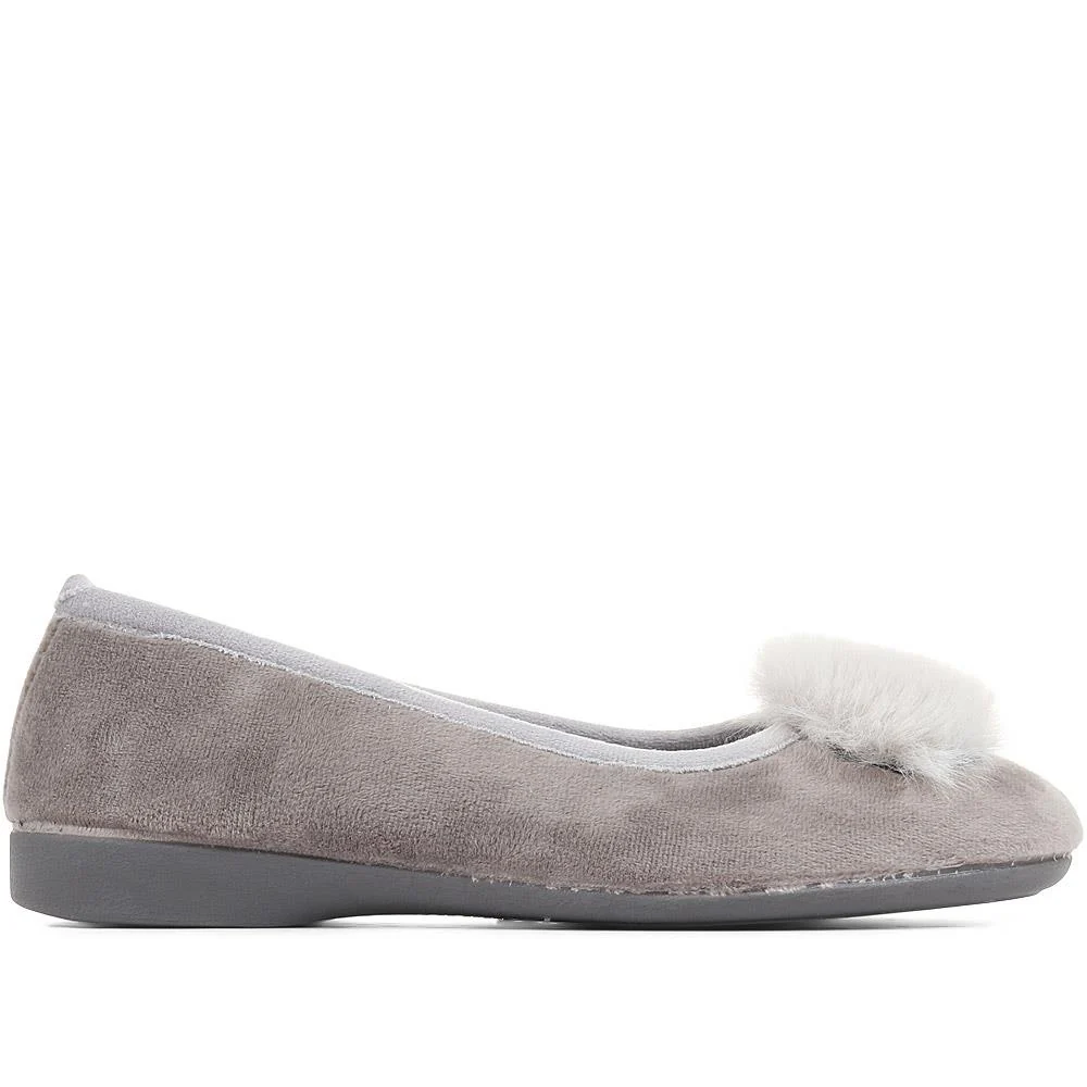 Ballerina Slippers - FEVI36011 / 322 745 - Grey - Image 2