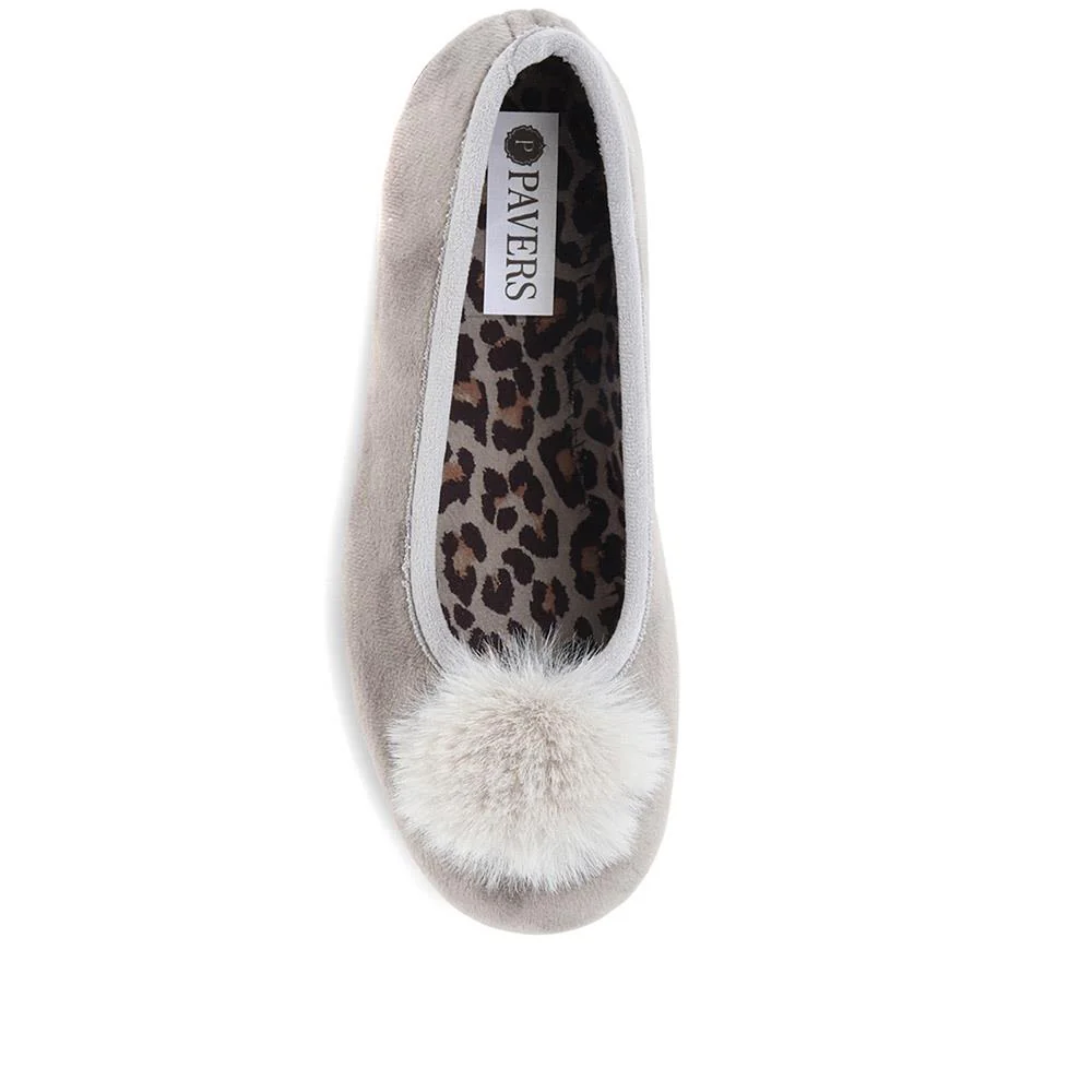 Ballerina Slippers - FEVI36011 / 322 745 - Grey - Image 4