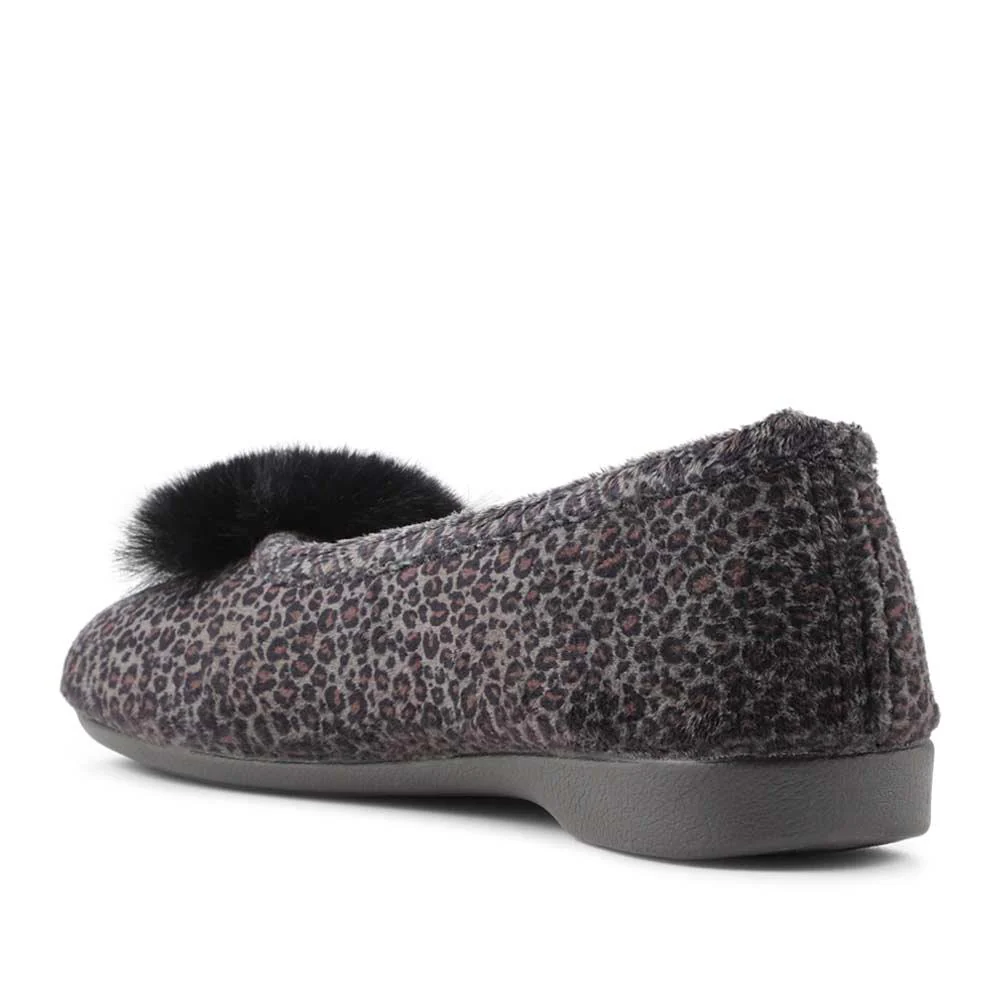 Ballerina Slippers - FEVI36011 / 322 745 - Grey Leopard - Image 3