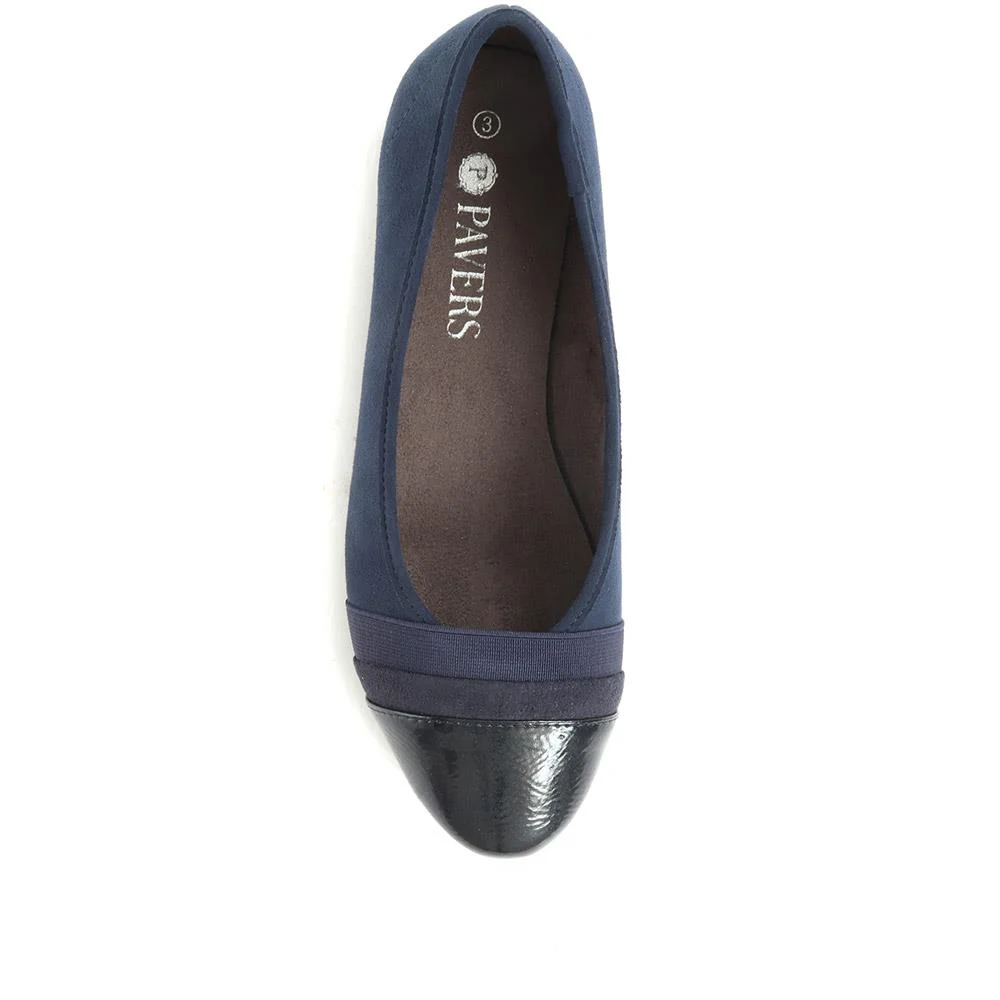 Ballet Flats - JANSP34021 / 321 038 - Navy - Image 4