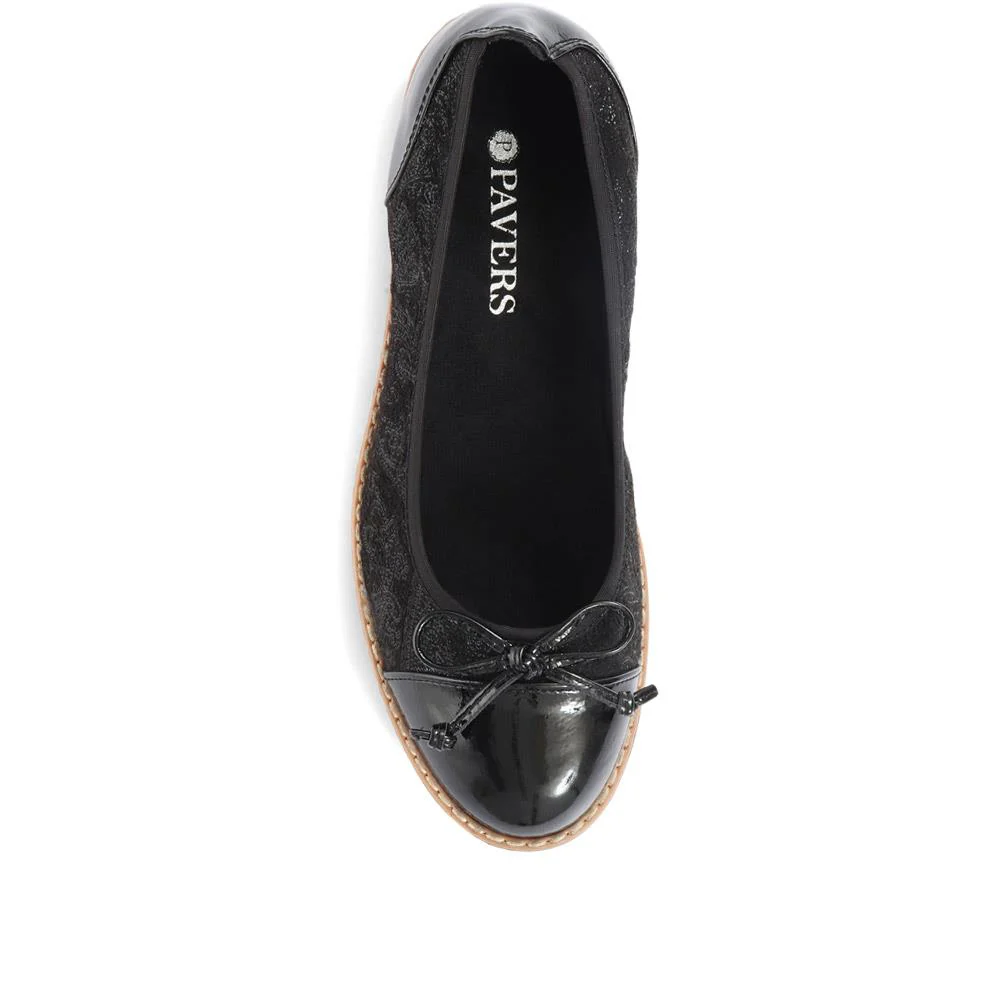 Ballet Pumps - WBINS34113 / 320 399 - Black-Black Patent - Image 5