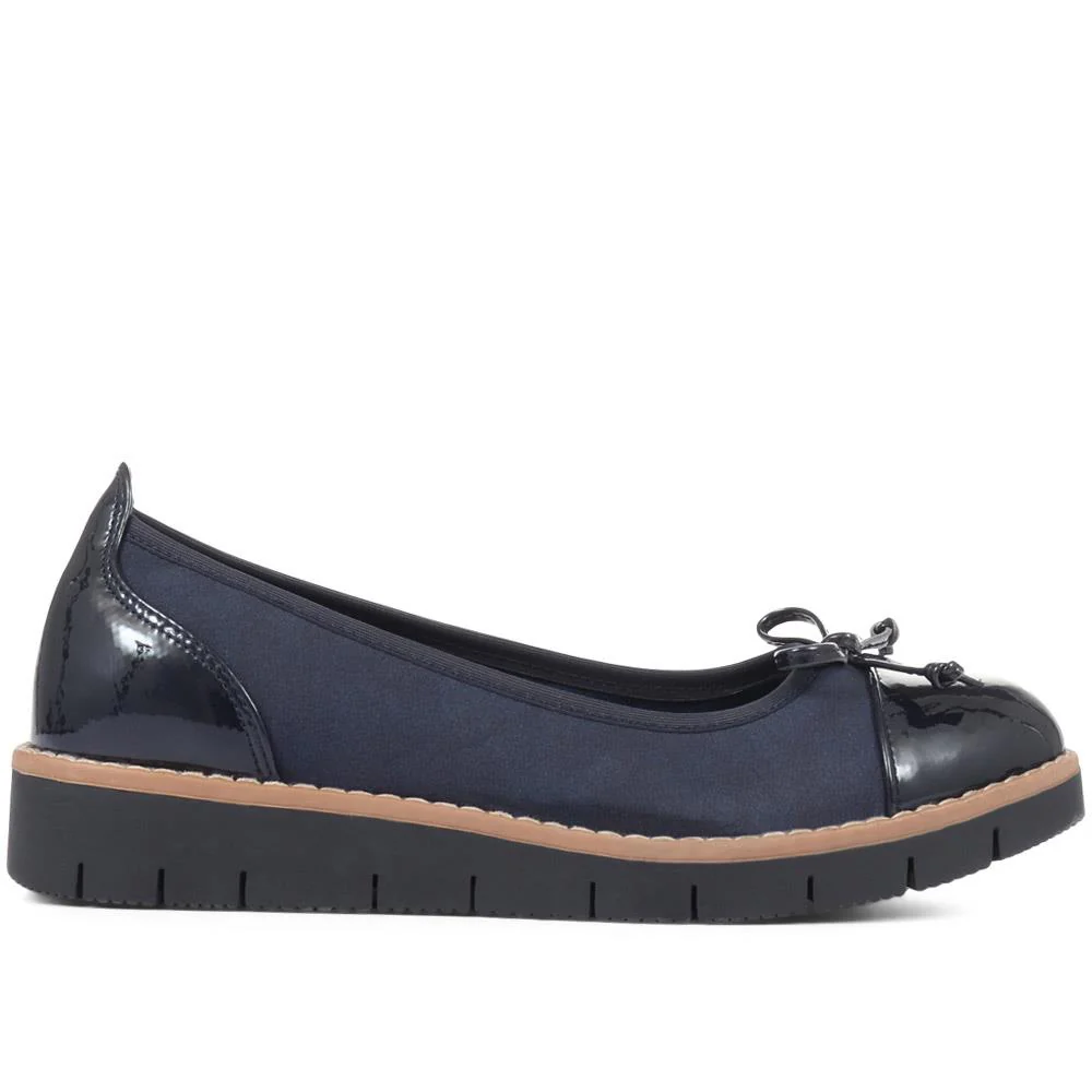 Ballet Pumps - WBINS34113 / 320 399 - Navy-Navy Patent - Image 2