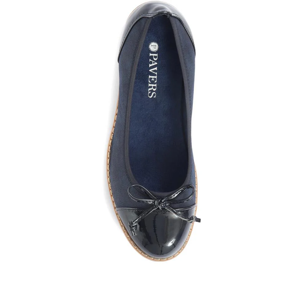 Ballet Pumps - WBINS34113 / 320 399 - Navy-Navy Patent - Image 4