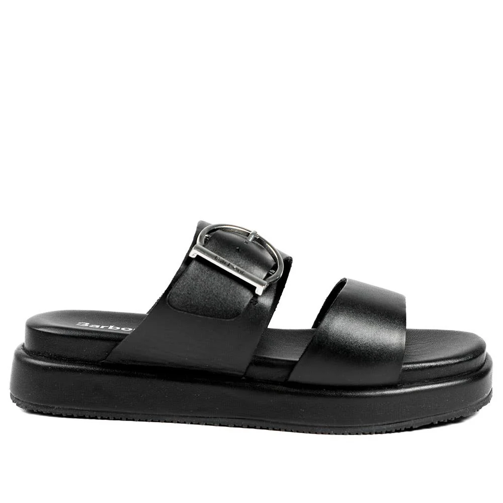 Barbour Adele Leather Sandals - BARBR42510 / 329 029 - Black - Image 2