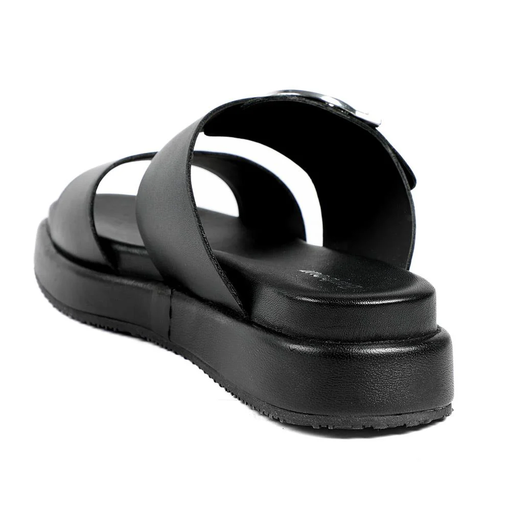 Barbour Adele Leather Sandals - BARBR42510 / 329 029 - Black - Image 3