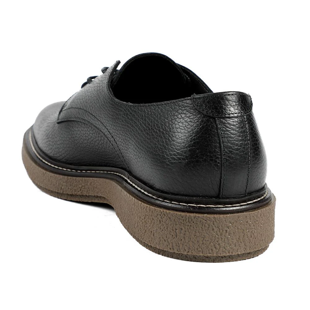 Barbour Harefield Leather Derby Shoes - BARBR42501 / 328 010 - Black - Image 3