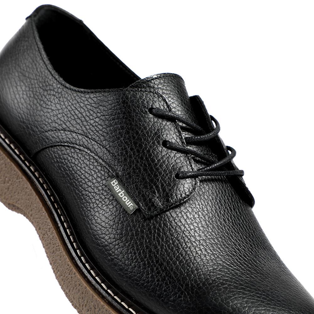 Barbour Harefield Leather Derby Shoes - BARBR42501 / 328 010 - Black - Image 5