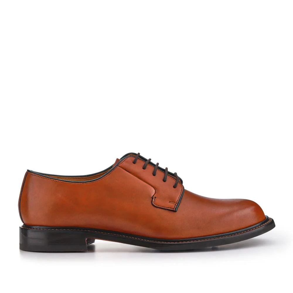 Barnes Goodyear Welt Leather Lace-Up Shoes - BARNES / 327 073 - British Tan - Image 2