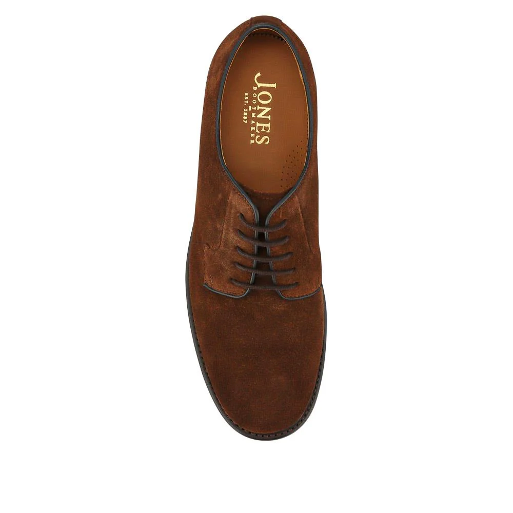 Barnes Goodyear Welt Leather Lace-Up Shoes - BARNES / 327 073 - Brown Suede - Image 4