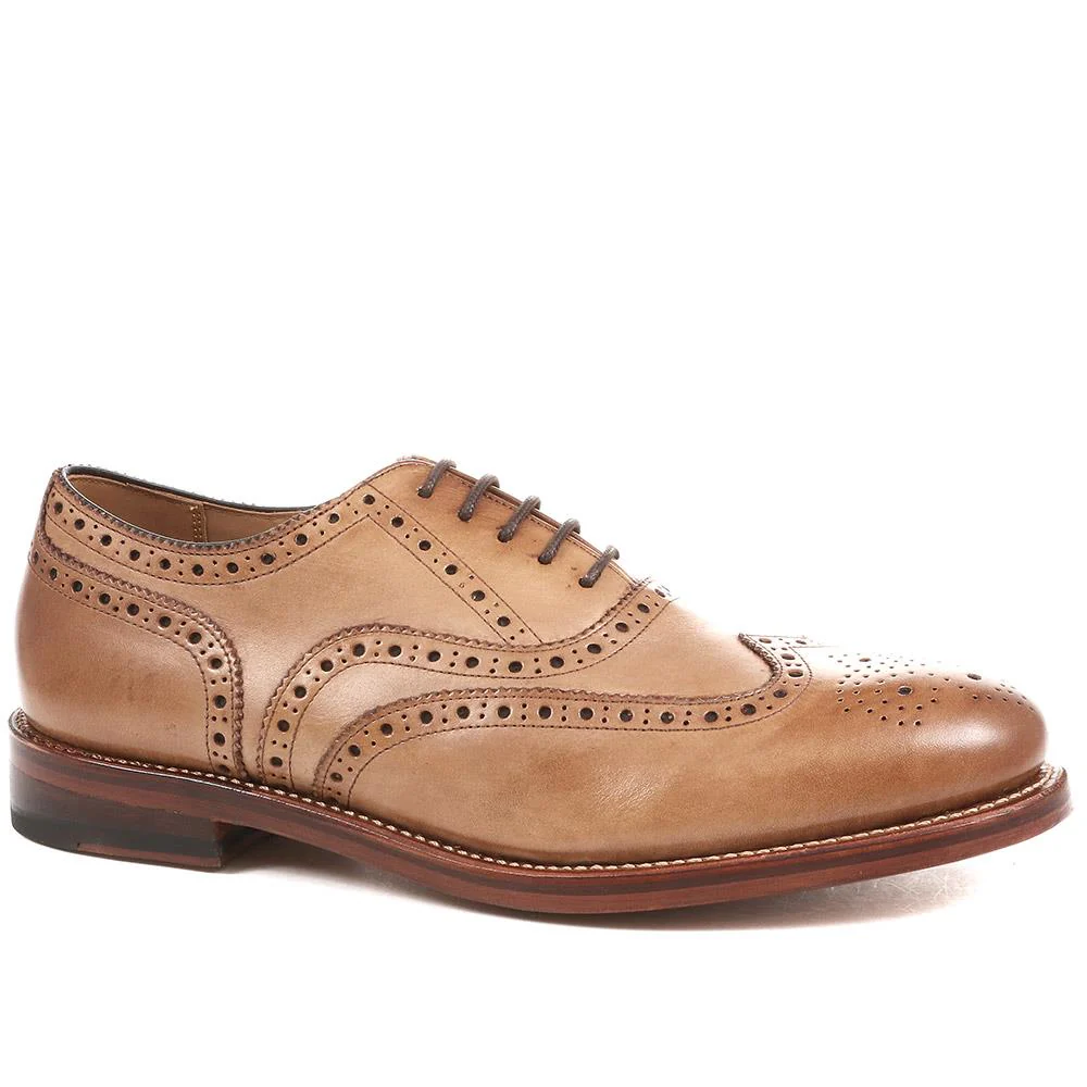 Barons Leather Brogues - BARONS / 320 724 - Tan - Image 2
