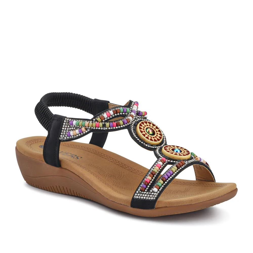Beaded Comfort Fitting Sandals - BAIZH41008 / 327 082 - Image 2