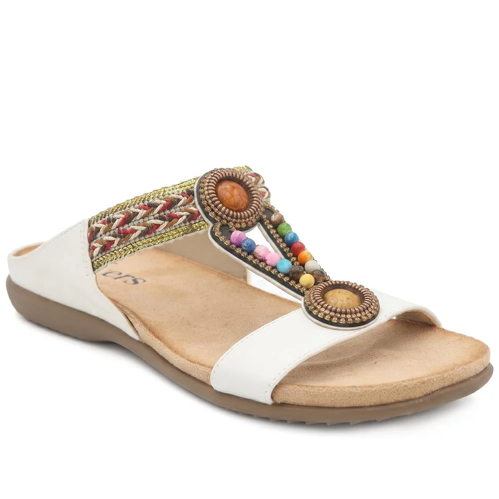 Beaded Lightweight Mule Sandals - BAIZH43012 / 329 166 - Image 3