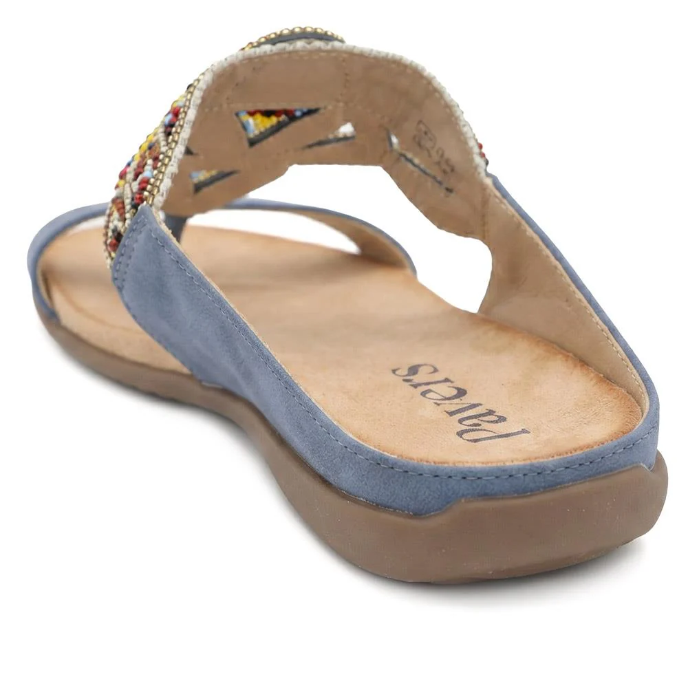 Beaded Lightweight Mule Sandals - BAIZH43012 / 329 166 - Blue - Image 4