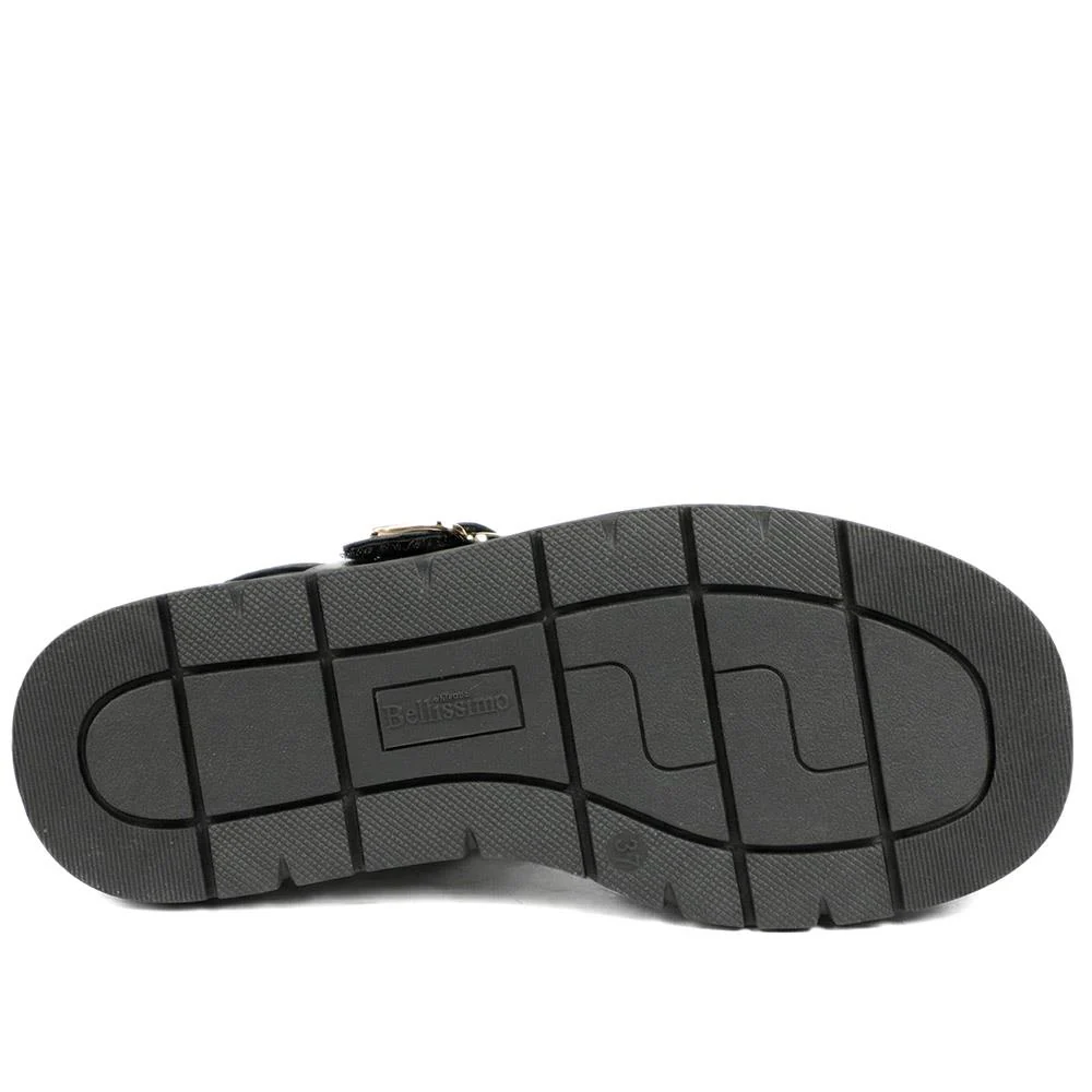 Bellissimo Adjustable Buckled Platform Sandals - BELWOIL43016 / 329 249 - Black - Image 5