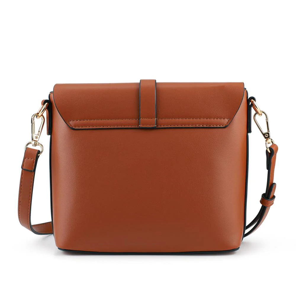 Bellissimo Buckle Crossbody Bag - BELHETIA42002 / 328 384 - Tan - Image 2
