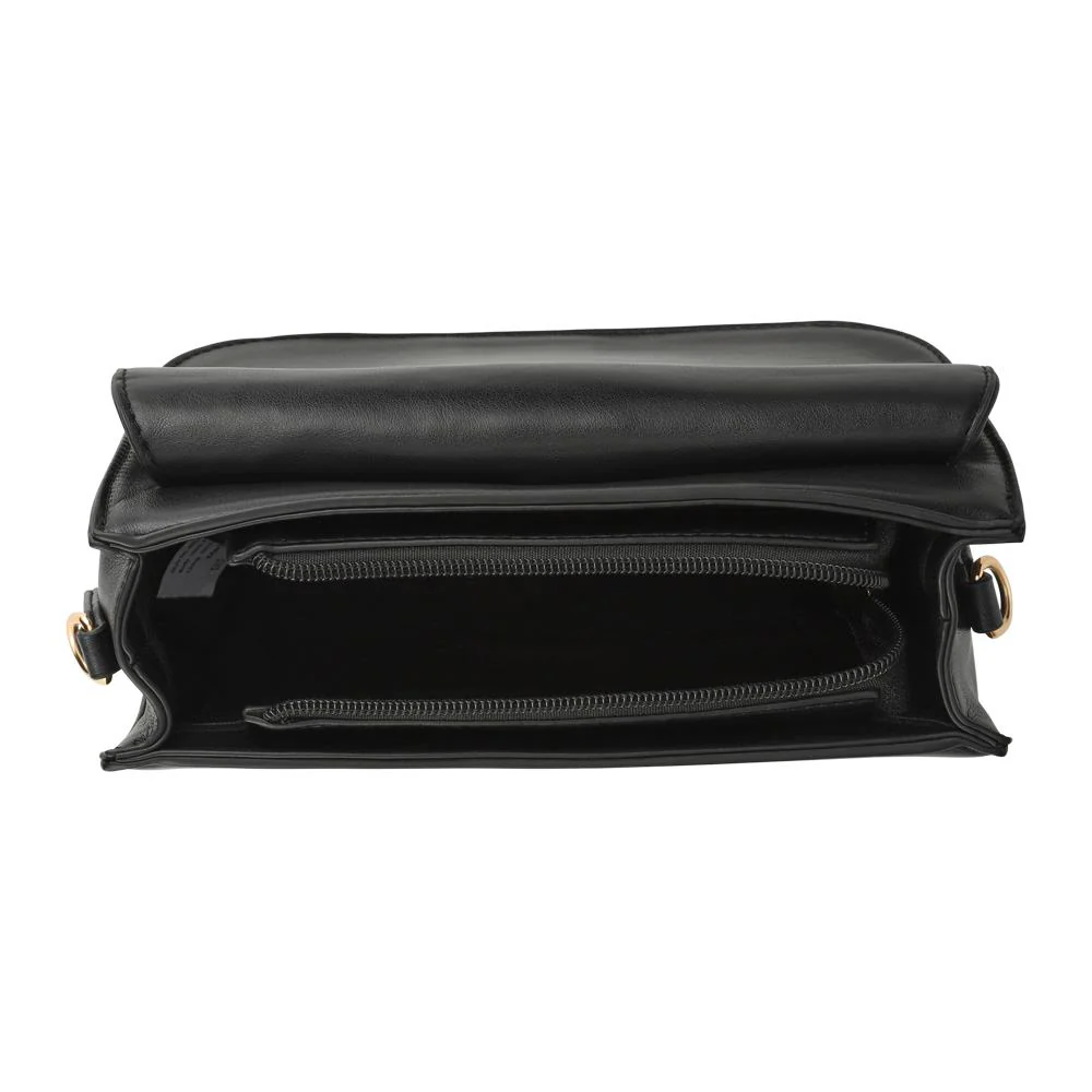 Bellissimo Buckle Crossbody Bag - BELHETIA42003 / 328 385 - Black Patent Croc - Image 3