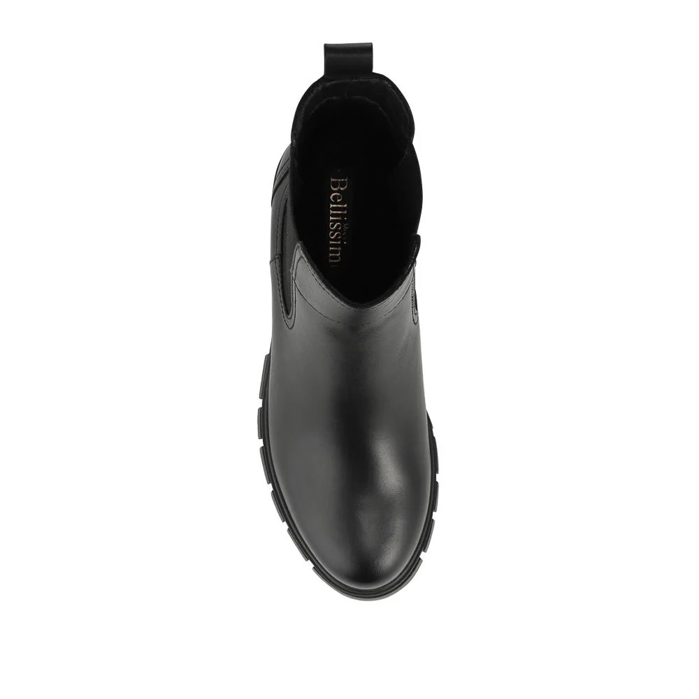 Bellissimo Chunky Leather Chelsea Boots - BELITAR42001 / 328 247 - Black - Image 4