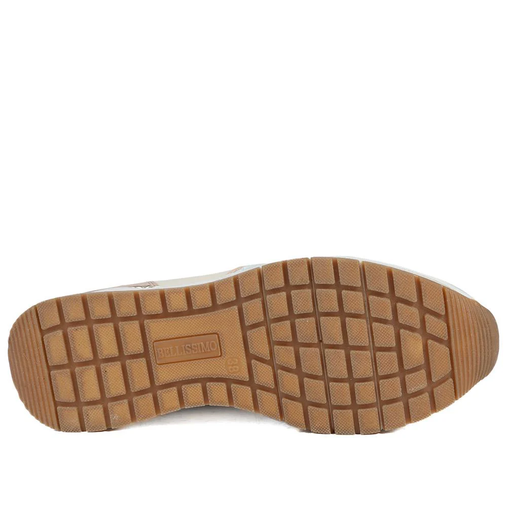 Bellissimo Chunky Zip & Lace Trainers - BELWBINS43029 / 328 932 - Beige Multi - Image 6