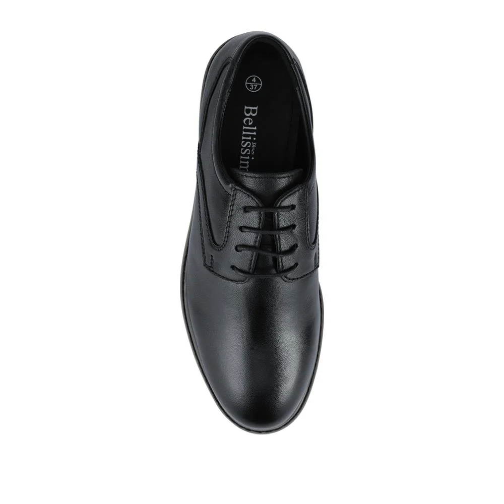 Bellissimo Leather Lace-Up Shoes - BELRNB42009 / 327 982 - Black - Image 4
