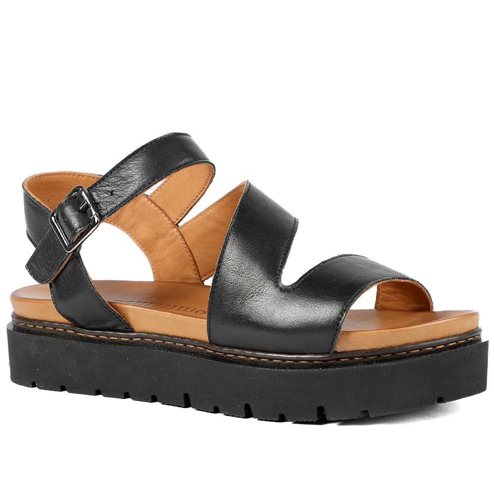 Bellissimo Leather Platform Sandals - BELMETIN43018 / 329 288